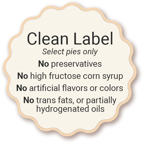 Tippin's Pies - Clean Label for select pies